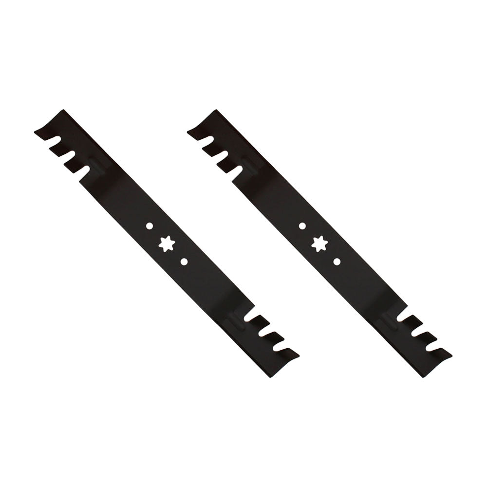 (2) 742-0616 Toothed Mulching Blades Fits Cub Cadet, Fits MTD, Fits Troy-Bilt
