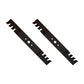 Two (2) Pack Aftermarket Interchangeable Toothed Mulching Mower Blades