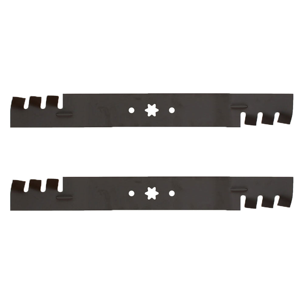 (2) 742-0616 Toothed Mulching Blades Fits Cub Cadet, Fits MTD, Fits Troy-Bilt