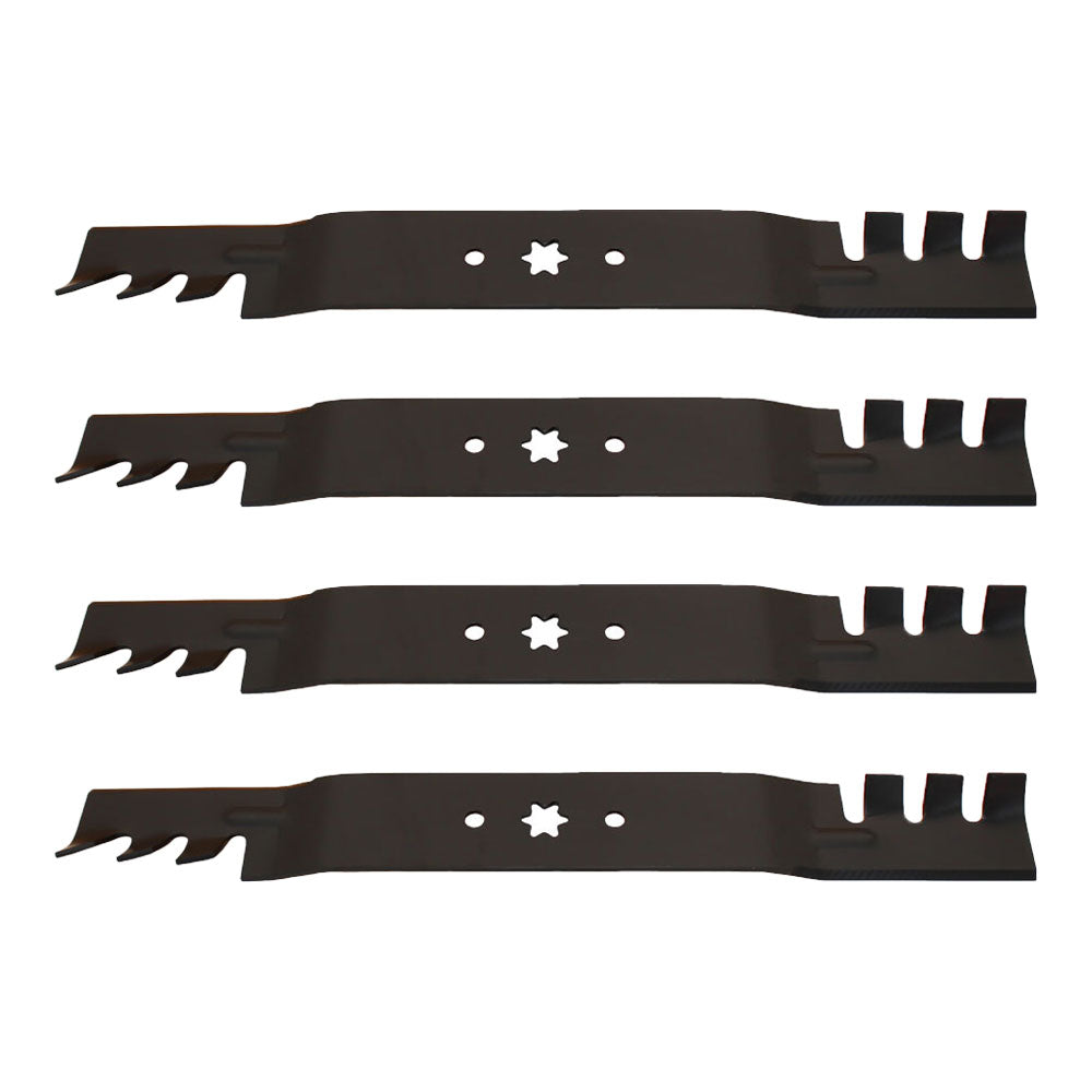 QTY 4: Toothed Commercial Mulching Blade
 Fits MTD Replaces 742-0616
