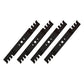 QTY 4: Toothed Commercial Mulching Blade
 Fits Bolens Replaces 742-0616