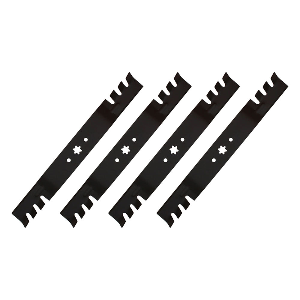 QTY 4: Toothed Commercial Mulching Blade
 Fits MTD Replaces 742-0616
