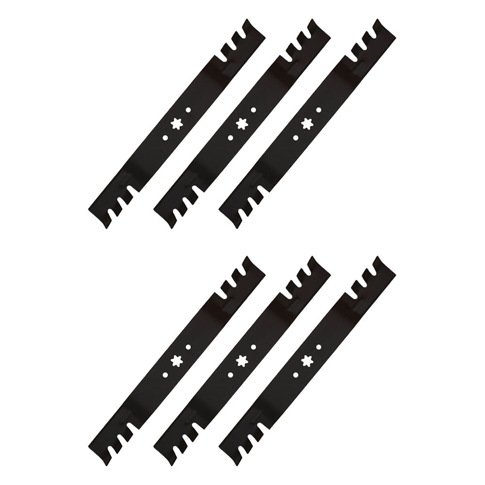 (6) 742-0616 Toothed Mulching Blades Fits Cub Cadet, Fits MTD, Fits Troy-Bilt