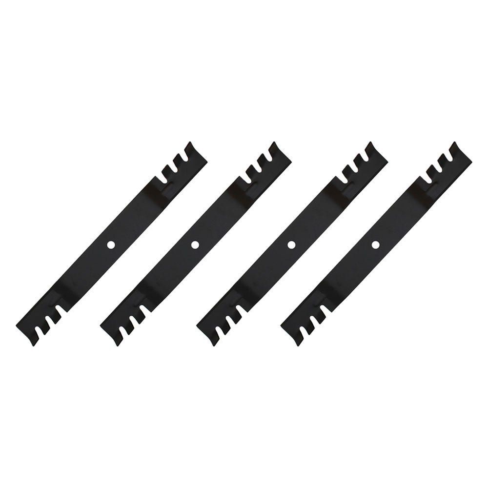 Qty 4: Toothed Mulching Blade  Fits Toro Replaces 106-2247-03