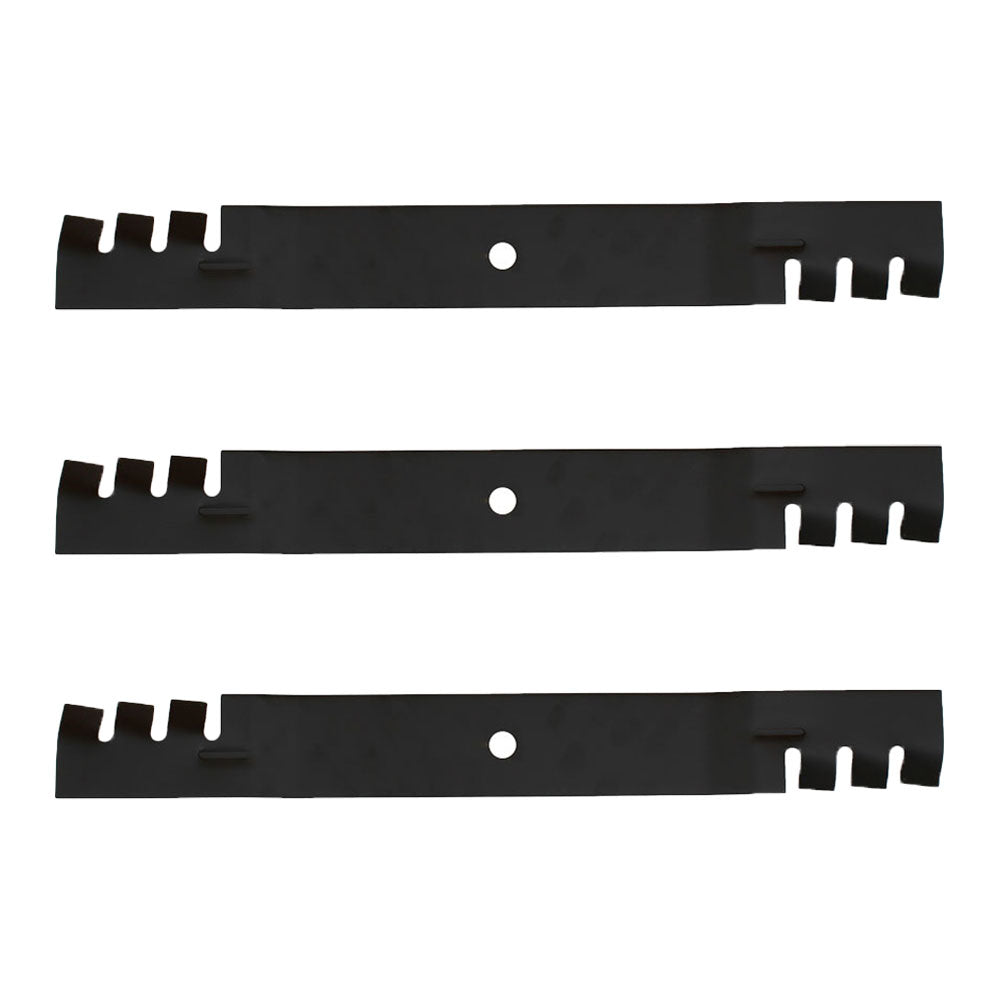 Qty 4: Toothed Mulching Blade
 Fits Exmark Replaces 106-2247-03