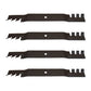 Qty 4: Toothed Mulching Blade
 Fits Exmark Replaces 106-2247-03