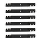 Qty 6: Toothed Mulching Blade Fits Exmark Replaces 106-2247-03
