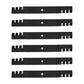 Qty 6: Toothed Mulching Blade Fits Toro Replaces 106-2247-03