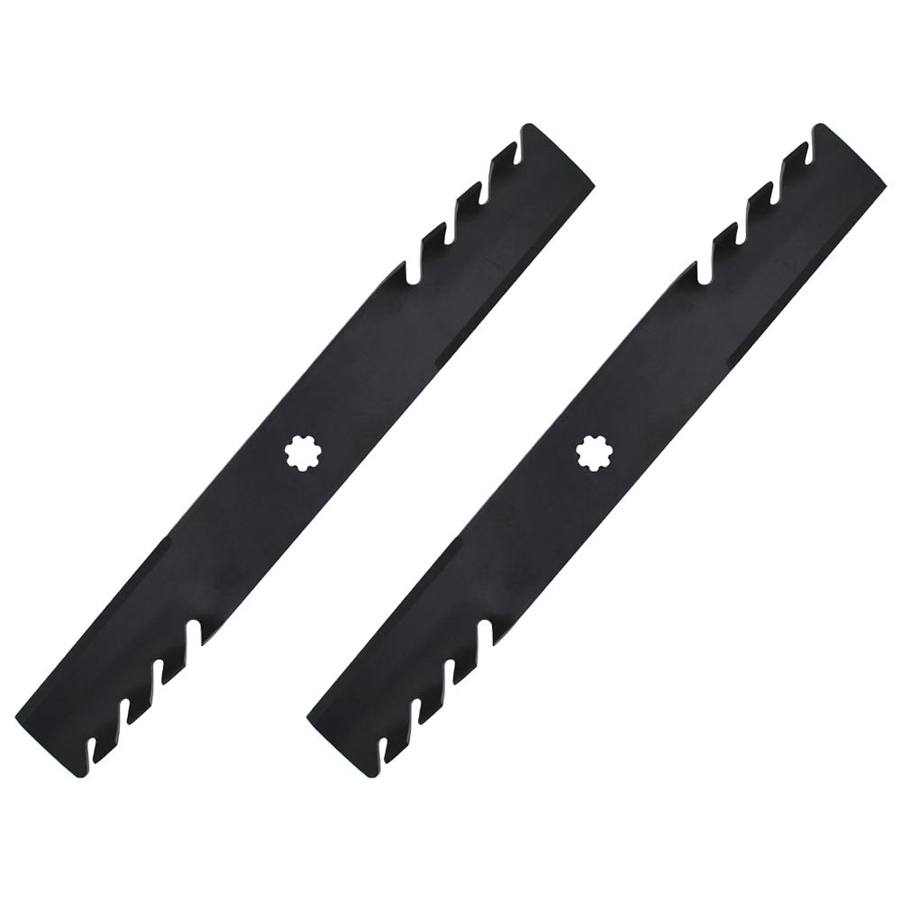 (2) Mulching Blades Fits John Deere 38" M112991 M82408 M83459 M84472