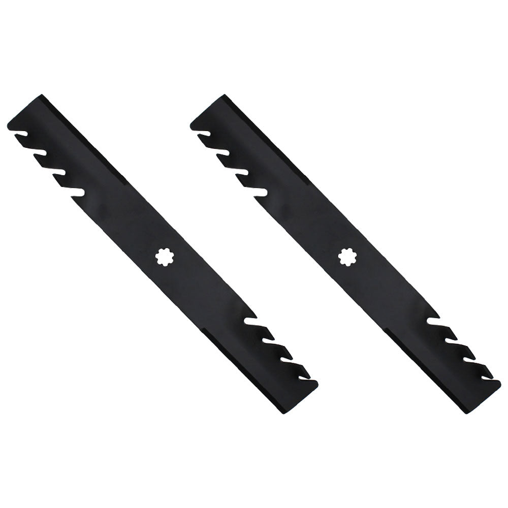 (2) Mulching Blades Fits John Deere 38" M112991 M82408 M83459 M84472