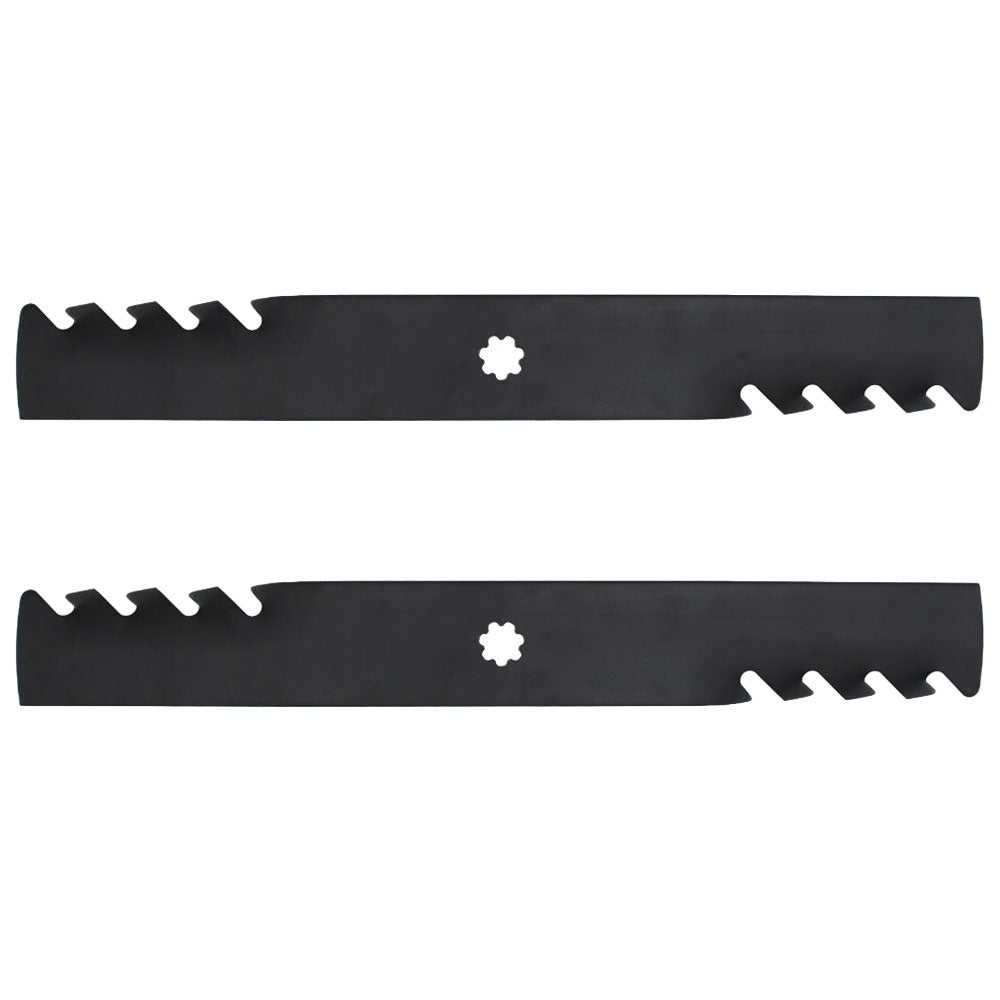 (2) Mulching Blades Fits John Deere 38" M112991 M82408 M83459 M84472