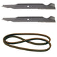 Fits Cub Cadet LTX1045 LTX1046 LTX1046VT 46 Lawn Tractor Mower Belt Blade Combo