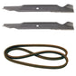 Notched Blades and Belt Kit Fits Cub Cadet Replaces 742-04244 Made with Aramid