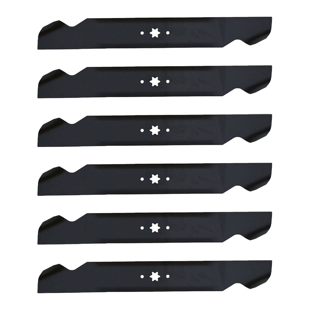 Qty 6: Standard Lift Mower Blade Fits Rotary Replaces 12956