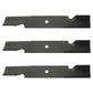 (3) XHT Notched Fits Hi-Lift Blades fits Scag Models Replaces Part Number 481710