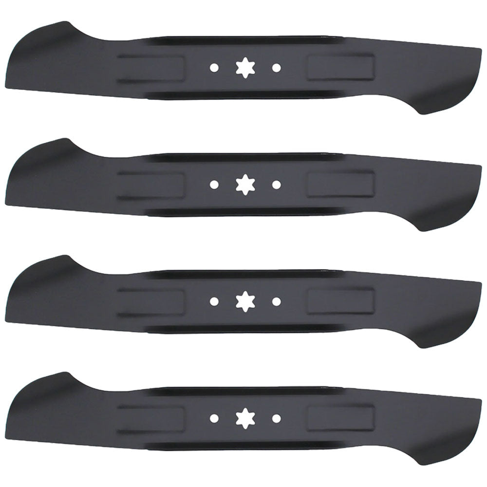 Qty 4: High Lift Mower Blade Fits MTD Replaces 742-04244