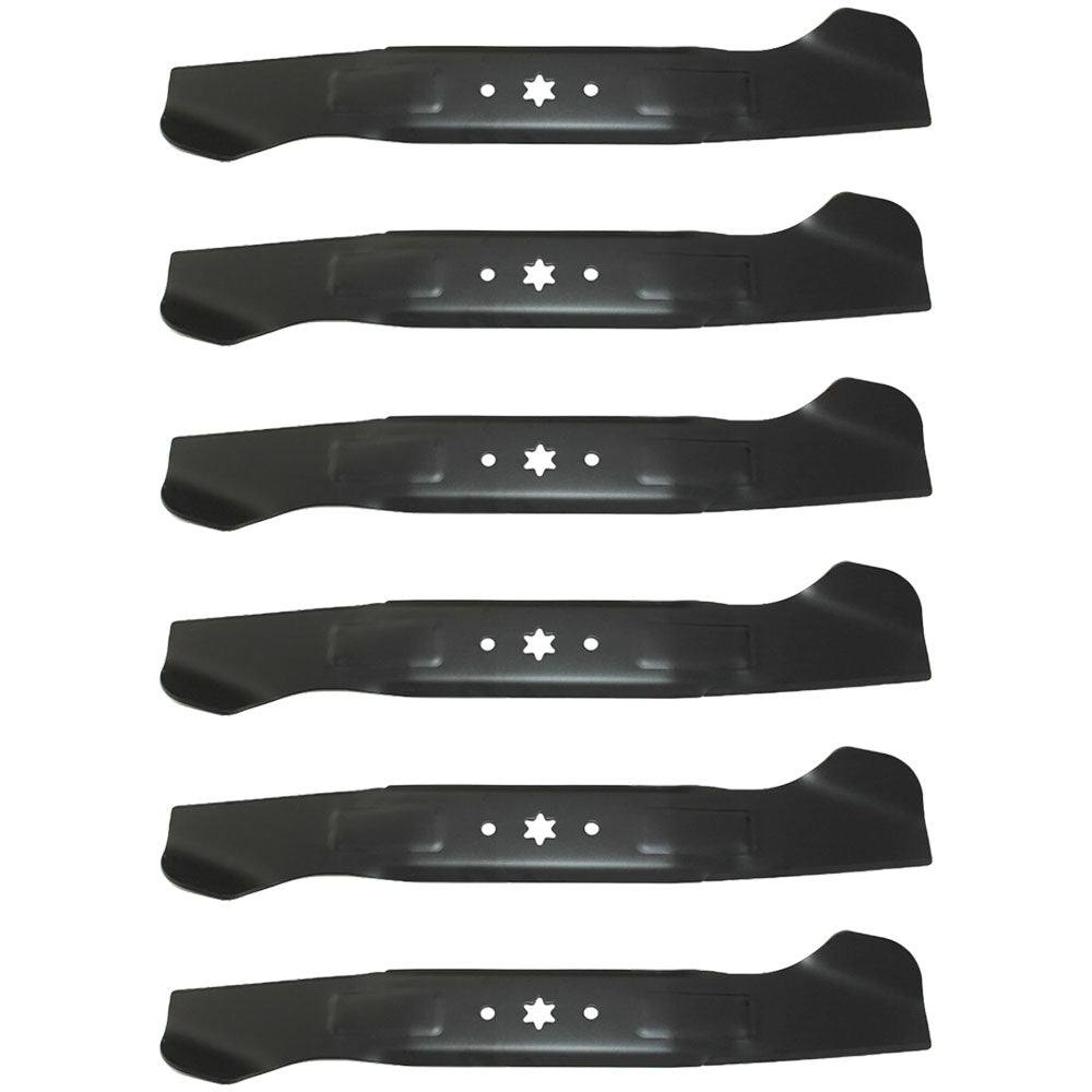 (6) Pack of Replacement High Lift Mower Blades Requires (2) for 46" deck