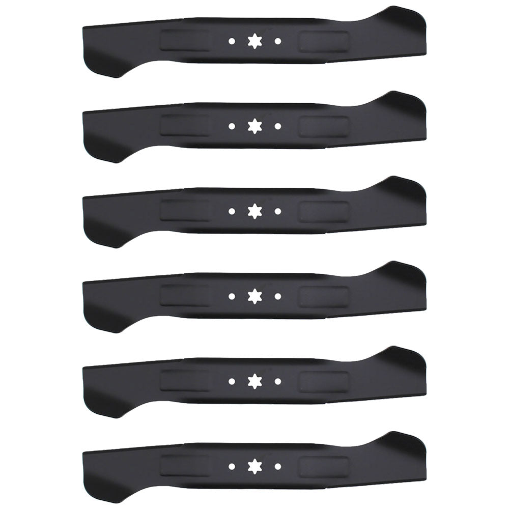 Qty 6: High Lift Mower Blade Fits Troy Bilt Replaces 742-04244A
