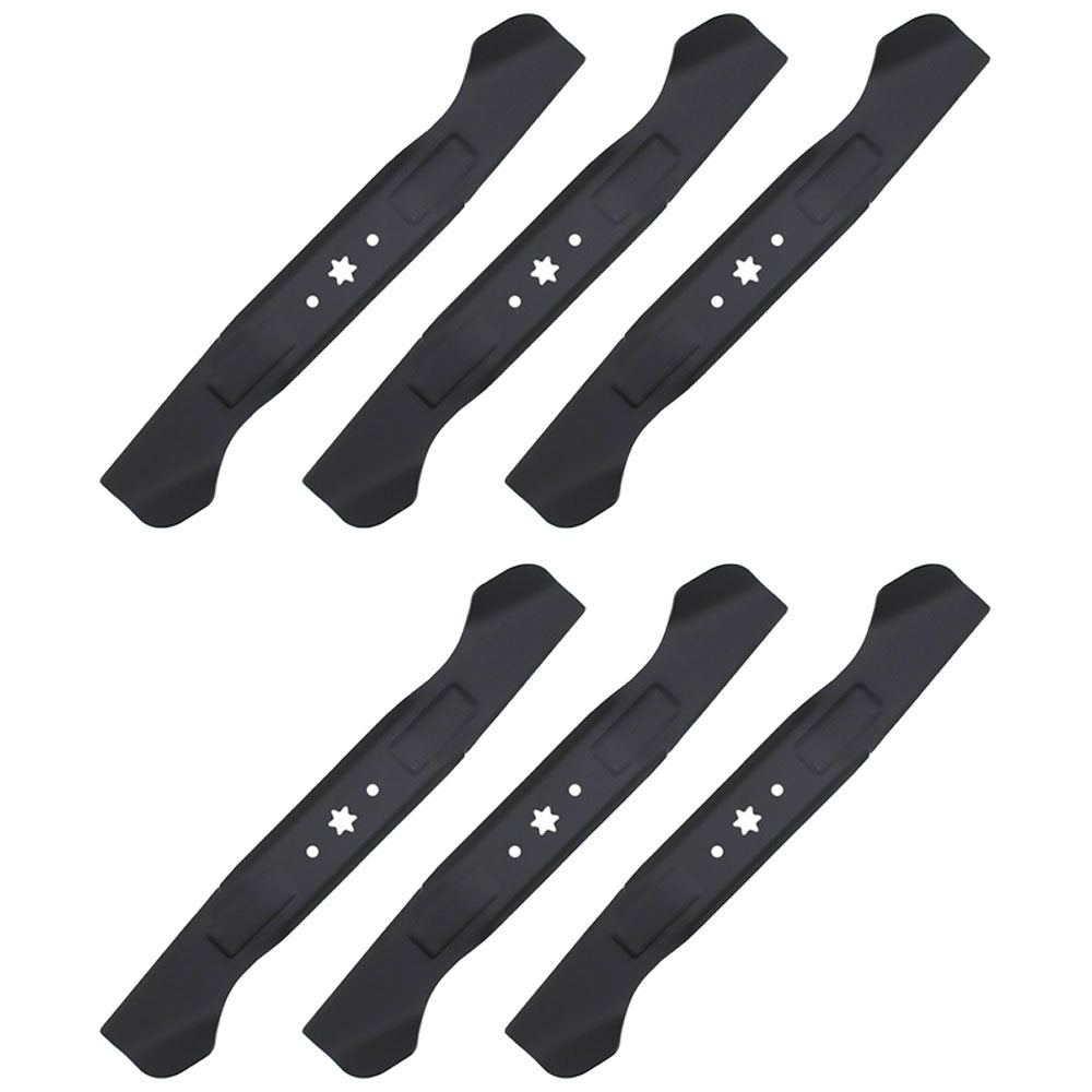 Qty 6: High Lift Mower Blade Fits Troy Bilt Replaces 742-04244A