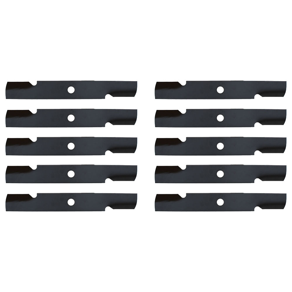 Qty 10: Notched Air-Lift Mower Blade
 Fits Exmark Replaces 103-6387