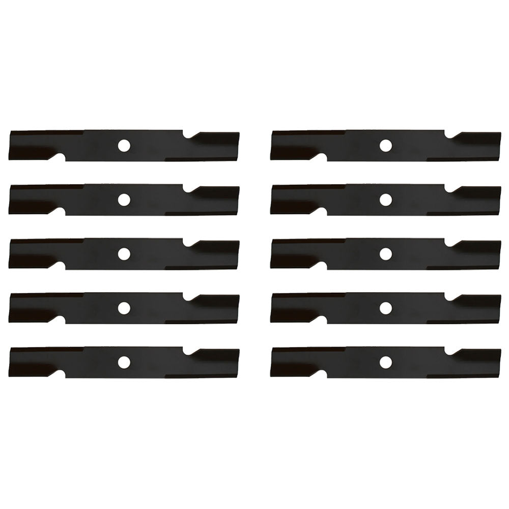 Qty 10: Notched Air-Lift Mower Blade
 Fits Exmark Replaces 103-6387