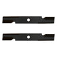 Qty 2: Notched Air Lift Mower Blade Fits Exmark Replaces 103-6387