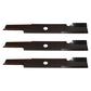 3 Pack Notched Hi Lift HD Blades For 52" Fits Exmark Decks 103-6402 103-6402-S 1