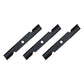 Qty 3: Notched Air-Lift Mower Blade Fits Exmark Replaces 103-6387