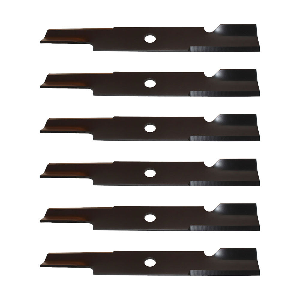Qty 6: Notched Air-Lift Mower Blade Fits Exmark Replaces 103-6387