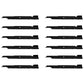 12-Pack Heavy-Duty Lawn Mower Blades for Bad Boy Outlaw XP 61" 038-6080-00