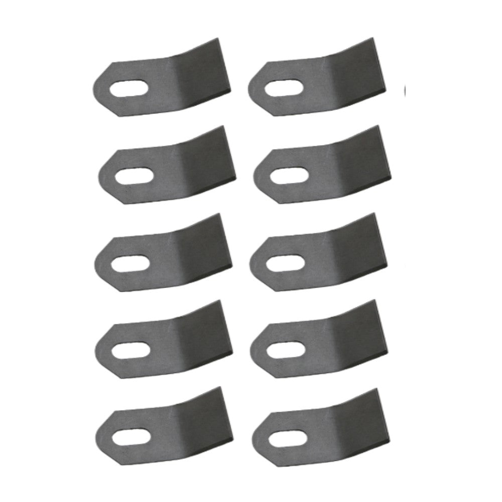 Qty 10: Flail Mower Blades Fits Rhino Replaces 100759