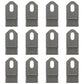 Qty 12: Flail Mower Blades Fits Mott Replaces 02986332