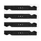 Qty 4: Blade - 21-3/16" x 13/32" Fits Cub Cadet Replaces 742-0499