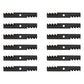 Qty 12: Toothed Mulching Blade Fits Exmark Replaces 103-6381