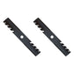 Qty 2: Toothed Mulching Blade
 Fits Exmark Replaces 103-6381