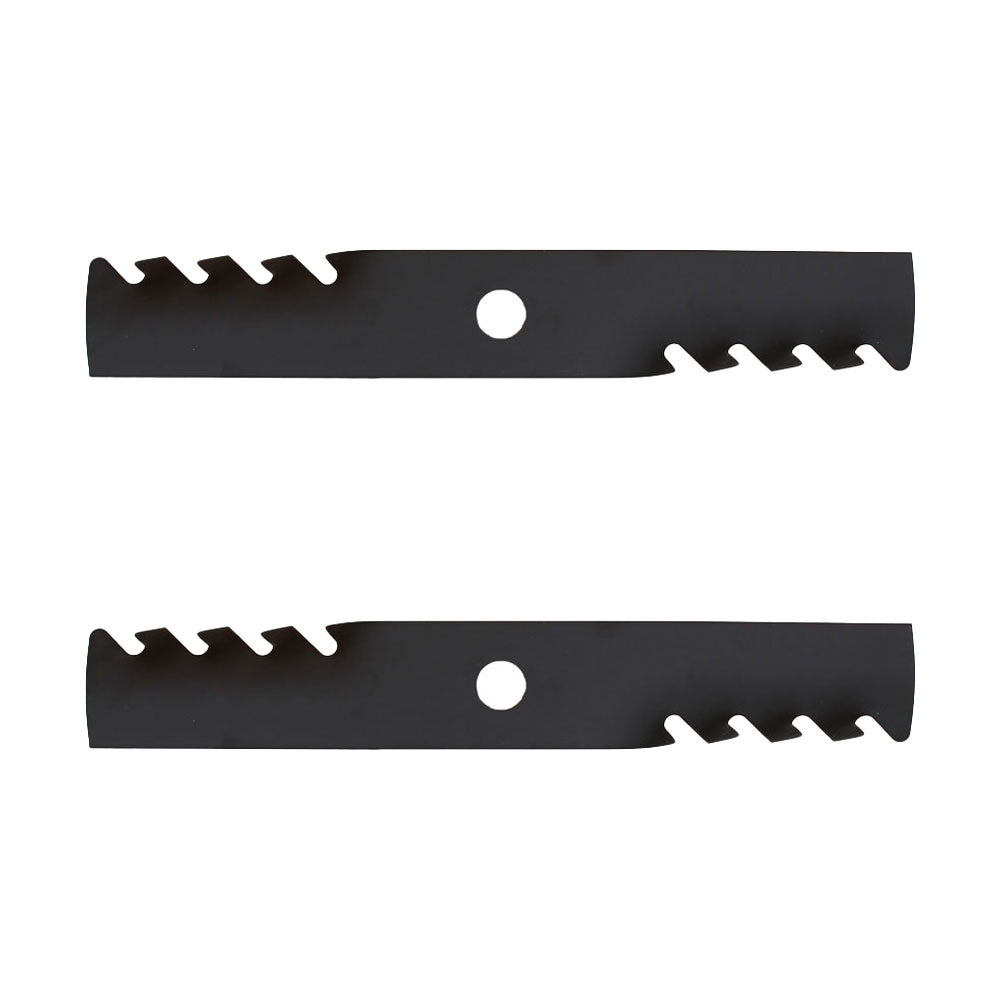 Qty 2: Toothed Mulching Blade
 Fits Exmark Replaces 103-6381