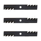 (3) Interchangeable Mulching Blades 16-1/4" X 15/16" Fits Exmark Models