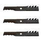 3pk Oregon Mulching Blades Fits Exmark 48" Metro HP Turf Tracer 103-6391 Mowers