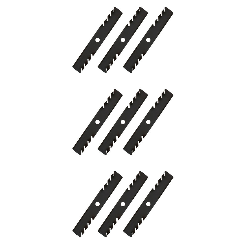 Qty 9: Toothed Mulching Blade Fits Exmark Replaces 103-6381