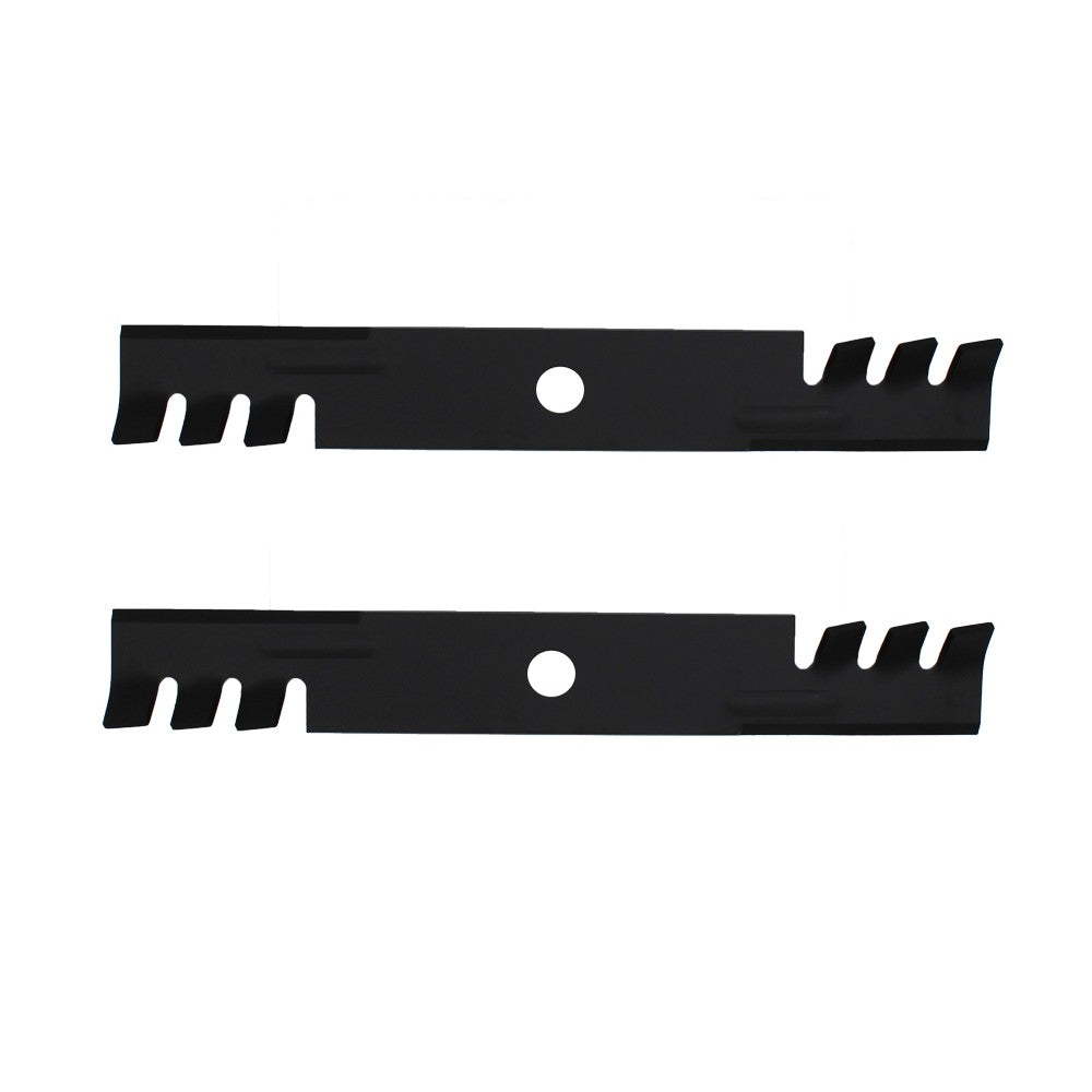 Qty 2: Toothed Mulching Mower Blade 18" X 15/16" Fits Exmark Replaces 103-6397