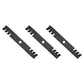 103-6397 Set of (3) Toothed Mulching Mower Blades - 18" X 15/16" Fits Exmark