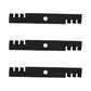 3PK 18" Toothed Blades Fits Exmark Fits Toro Turf Tracer Lazer Lawn Mowers 52" D