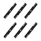 103-6397 Set of (6) Toothed Mulching Mower Blades - 18" X 15/16" Fits Exmark