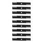103-6402-S Set of (9) Toothed Mulching Mower Blades - 18" X 15/16" Fits Exmark