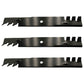 (3) 12733 Rotary Blades Compatible With Hustler 797704, 797712