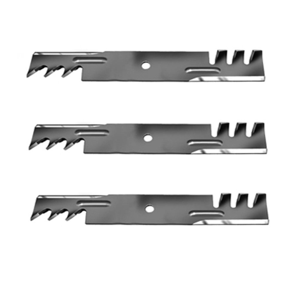 Qty 3: Mulching Blade (Toothed) Fits Hustler Replaces 601124