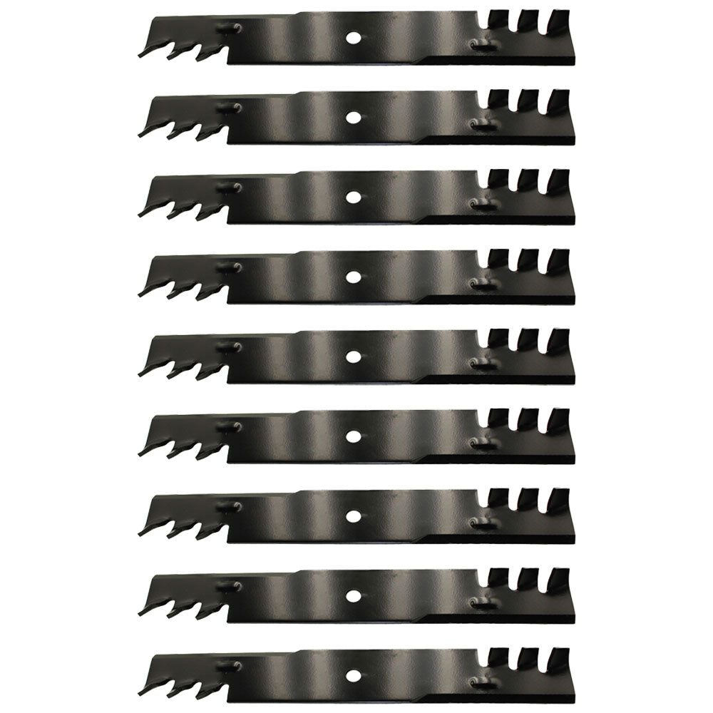 Qty 9: Mulching Blade (Toothed) Fits Hustler Replaces 601124