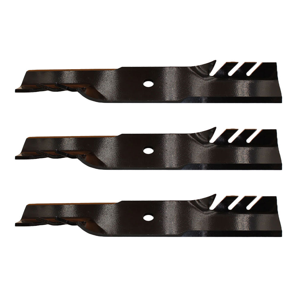 3PK Mulching Blades Fits John Deere AM39966 M86209 318 322 332 420 430