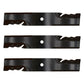 3PK Mulching Blades Fits John Deere AM39966 M86209 318 322 332 420 430