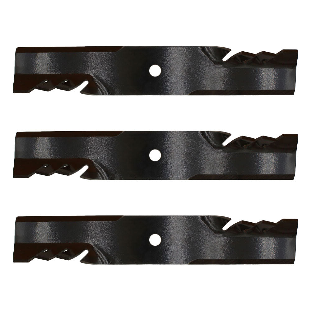 3PK Mulching Blades Fits John Deere AM39966 M86209 318 322 332 420 430